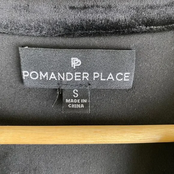 Tuckernuck Velvet Kenzo Dress Size S Black Preppy Holidays Party Pomander Place - Picture 10 of 14